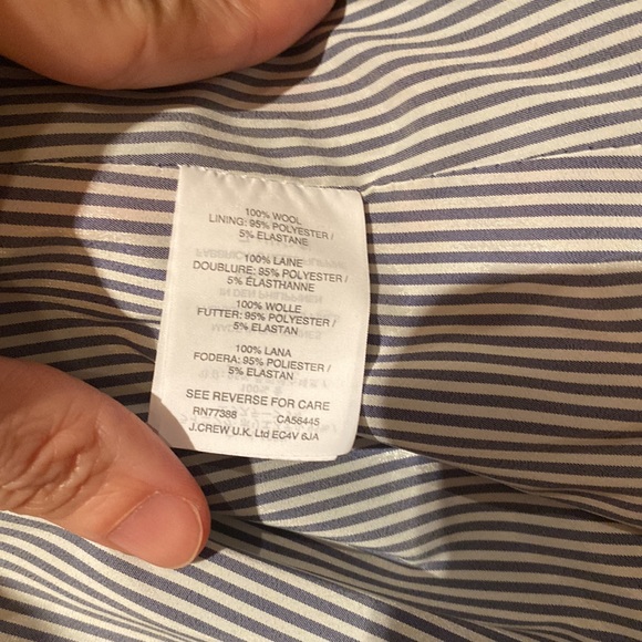 J. Crew Hamilton Plaid Peacoat Size 6 - Picture 11 of 15